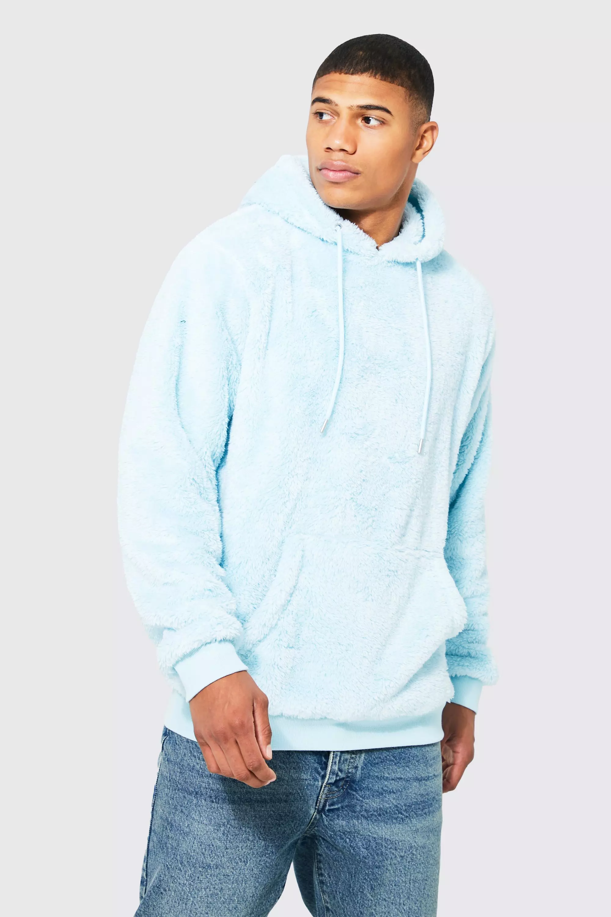 Mens pale blue on sale hoodie